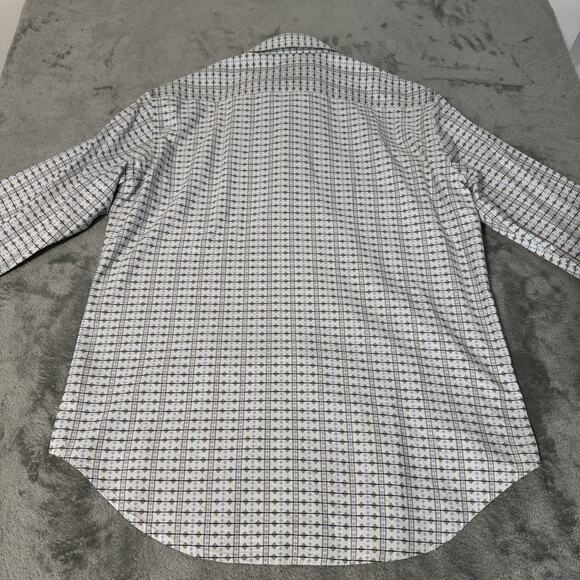 Robert Graham Flip Cuff Shirt‎ Mens L Striped Colorful Button Dress Long Sleeve - Picture 7 of 9